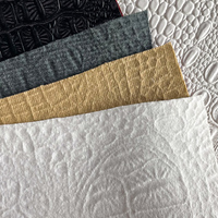 Cuir synthétique populaire de 0,7 mm à motif crocodile, cuir synthétique solide, cuir artificiel gaufré, tissu PU pour sacs