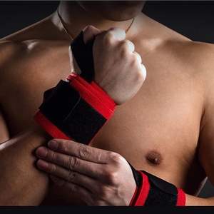 Muñequeras flexibles para levantamiento de pesas Gimnasio Entrenamiento de fuerza <span class=keywords><strong>Muñequera</strong></span> <span class=keywords><strong>Soporte</strong></span> acolchado <span class=keywords><strong>Pulgar</strong></span> Bracer Bandas Powerlifting Pulseras - Product Image 5