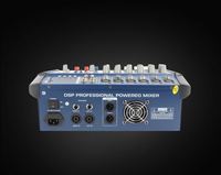 Gooermi PMX-602D Mixeur audio alimenté 6 canaux Mini amplificateur de son avec interface USB pour scène et théâtre