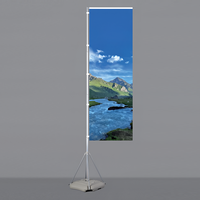 Maßgefertigter Flaggen-Bannerständer Werbe-Bannerständer 3D-Bannerständer Fußball-Fanzone Fußballspiel-Flagge