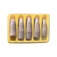 Doigts Cinq Doigts par Boîte Petit Moyen Grand Très Réel Accessoires de Prothèses Personnalisables Gants en Silicone Étendus Mains