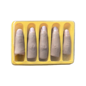 Dita cinque dita una scatola di piccole medie grandi molto reale accessori protesici personalizzabili guanti in Silicone per le mani - Product Image 3