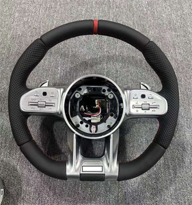 Volant sport en cuir et fibre de carbone véritable, haute performance, pour Mercedes-Benz AMG W204 <span class=keywords><strong>C63</strong></span> W212 W218 W207, compatible <span class=keywords><strong>Classe</strong></span> E <span class=keywords><strong>G</strong></span> 809 - Product Image 5