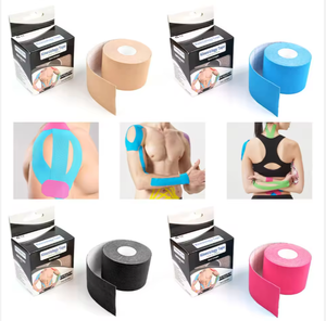 Plester Kinesiologi Berwarna, Plester Atletik Elastis, Pereda Nyeri, Penyangga Otot, Bernapas, Bebas Lateks, Plester Olahraga untuk Lutut dan Punggung - Product Image 3