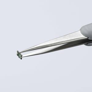 Pinzas de Precisión Knipex con Empuñadura de Goma ESD, Punta Lisa, No Magnéticas, para Fabricación Industrial y Electrónica - Product Image 1