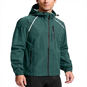 Vestes de pluie pour hommes, imperméables, coupe-vent, légères, pliables, à capuche, 100% polyester, vente en gros OEM - Product Image 2