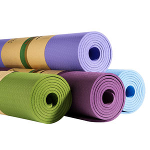 Esterilla de Yoga antideslizante de doble cara TPE de 6mm de alta calidad, logotipo personalizado de fábrica, producto al por mayor - Product Image 3
