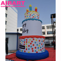 Ballon de gâteau d'anniversaire gonflable portable, grand ballon de gâteau d'anniversaire à vendre