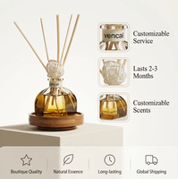 Diffuseur de parfum moderne 50 ml à bâtonnets, huile essentielle, aromathérapie, désodorisant pour chambre et toilettes, assainisseur d'air domestique