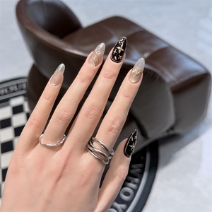 <span class=keywords><strong>Uñas</strong></span> Postizas de Alta Calidad, Pintadas a Mano, con Diseño Elegante de Estilo Clásico, Acrílicas, Hechas a Mano, Venta al Por Mayor - Product Image 1