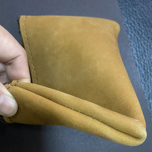 <span class=keywords><strong>Porte</strong></span>-<span class=keywords><strong>monnaie</strong></span> en <span class=keywords><strong>cuir</strong></span> véritable Euro Cute Coin Flips Mini, pochette cosmétique pour passeport, cartes d'invitation de mariage, cadeau - Product Image 5