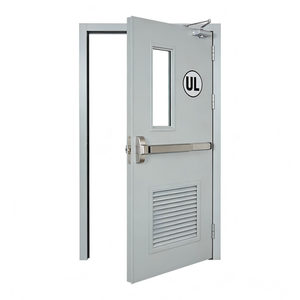 Porte coupe-feu professionnelle en acier, norme européenne, résistance 2 heures, pour hôtels, centres commerciaux, hôpitaux, écoles, résidences, sous-sols, cinémas et évacuations - Product Image 3