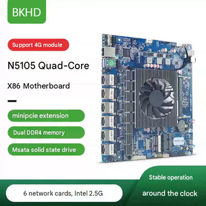 เมนบอร์ด BKHD N5105 i3 i5 i7 6LAN 2.5G รองรับเครือข่าย Intel I226 สำหรับอุตสาหกรรม พร้อมฟังก์ชั่นไฟร์วอลล์และเราเตอร์ - Product Image 1