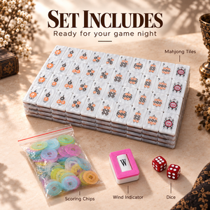 Fichas de Mahjong Americanas de Lujo de Diseño, 160 Piezas, Acrílicas, Resistentes a los Arañazos, con Diseño de Leopardo, para Fiestas de Halloween, Entretenimiento, Regalo - Product Image 2