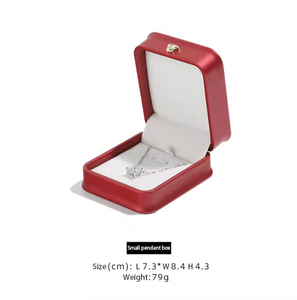 PU Leather Jewelry <b>Box</b> Set with Flip Top Custom Logo Embossed Ring <b>Earring</b> Pendant Bracelet Storage <b>Box</b> Wholesale - Product Image 5