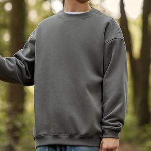 Sweats polaires de haute qualité hommes sweat d'entraînement à col rond 350gms sweats en coton surdimensionnés - Product Image 6