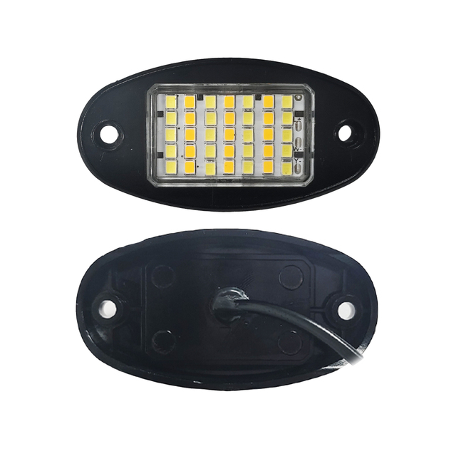 12V 35 LED High Brightness Pure White Rock Lights for Truck 4X4 Off-road Jeep Lorry Pickup Two Color Other Car Light Accessories