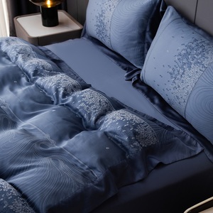 Ensemble de housse de couette Sufang 350tc Jacquard Lyocel <span class=keywords><strong>Kit</strong></span> de literie rafraîchissant moderne pour hôtels disponible Twin Queen pour la maison - Product Image 4