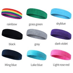 Bandeau en coton pur pour hommes et femmes, personnalisable avec logo, absorbant la transpiration, pour l'exercice, la prévention de la sueur, le fitness et le yoga - Product Image 3