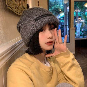 <span class=keywords><strong>Bonnet</strong></span> en coton/élasthanne tricoté lâche pour <span class=keywords><strong>femme</strong></span> – Protection chaude automne/hiver, couvre-visage, flatteur pour le visage, idéal pour la plage et les voyages - Product Image 2
