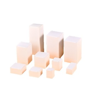 Boîtes en carton blanc, emballage fixe, 350 g/m², 3 couches, impression de logo personnalisable, différentes tailles, pour emballage cadeau et cosmétiques - Product Image 2