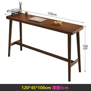 Mesa de Bar y Combinación de Sillas Altas de Madera Maciza de Diseño Nórdico Moderno para Uso en Hoteles con Capacidad para 2 Personas - Product Image 6