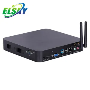 2 Nóng Bán ELSKY Dual Lan Thin Client 10th Gen I3 10110U Dual Core 2.1GHz WIFI Mini PC Linux Máy Tính Với 4K Hiển Thị