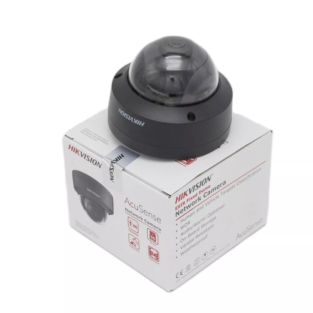 HIK DS-2CD2183G2-IS Black Color 2.8mm Lens 8 MP AcuSense Vandal WDR Fixed Dome Network Camera HIK DS-2CD2183G2-IS-black