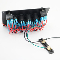 10 gangs étanche voiture automatique bateau Marine LED AC/DC interrupteur à bascule panneau de commande avec disjoncteur et Shunt