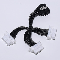 Cable de Extensión de Conexión OBD2 Automotriz, 1 Macho a 3 Hembras, para Conectar Múltiples Dispositivos de Diagnóstico OBD
