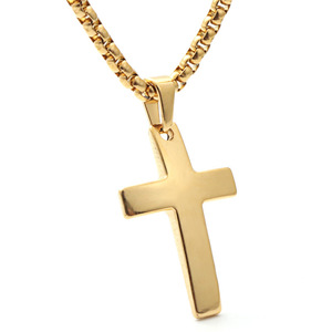 <b>Cross</b> Pendant Necklace Zinc Alloy Unisex Gift Jewelry - Product Image 1