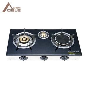 Capaz <span class=keywords><strong>de</strong></span> cocina portátil al <span class=keywords><strong>aire</strong></span> libre súper llama vidrio templado <span class=keywords><strong>en</strong></span> <span class=keywords><strong>la</strong></span> parte superior <span class=keywords><strong>de</strong></span> <span class=keywords><strong>la</strong></span> <span class=keywords><strong>estufa</strong></span> <span class=keywords><strong>de</strong></span> <span class=keywords><strong>Gas</strong></span> 3 quemadores - Product Image 1