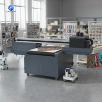 Printer UV Konveyor Guangchen Kylin900 1200DPI dengan Kamera Visual dan Penentuan Posisi Otomatis untuk Produk Tidak Beraturan, Rel Pandu Magnetik