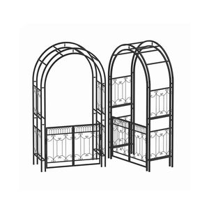 Fer forgé arqué Patio fleur support escalade <span class=keywords><strong>tonnelle</strong></span> européenne fer pied tringle à <span class=keywords><strong>rideau</strong></span> jardin mariage métal toile de fond arches - Product Image 2