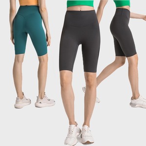 Pantalones Cortos de Yoga YIYI de Excelente Calidad, Delgados, Sin Costura Delantera, Cintura Alta, Elásticos, con Bolsillo - Product Image 4