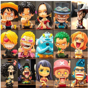 9CM Q Ver. Figura de Manga, Estatua de ONE PIECE, <span class=keywords><strong>Luffy</strong></span>, <span class=keywords><strong>Zoro</strong></span>, Nami, <span class=keywords><strong>Sanji</strong></span>, Robin, Boa Hancock, Ace, Figura de PVC, Juguetes de Anime, Regalos - Product Image 1