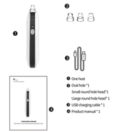 Meilleure vente de produits nettoyant pour la peau du visage aspirateur pour le nez et les pores du visage dissolvant de points noirs électrique avec caméra visuelle