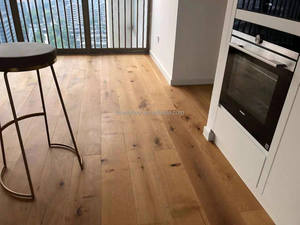 Rústico ahumado clic cerradura flotante instalar aceitado roble blanco de madera pisos de madera de ingeniería de madera de roble pisos de madera dura - Product Image 2