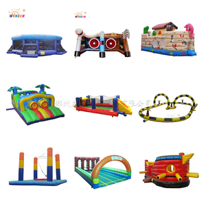 WINSUN al aire libre redondo Rush bomba inflable carrera de obstáculos juego bestia carrera de obstáculos para la venta - Product Image 2