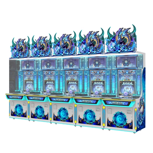 Bulk Order 5-Player Coin Operated Metal Arcade Game Machine with English Interface and 1 Year Warranty for Amusement Parks