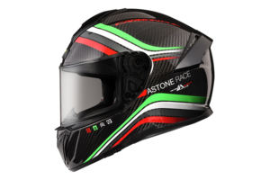 Casco de Motocicleta Integral de Fibra de Carbono Rojo/Gris Astone Helmets, Nuevo Éxito de Ventas Global, con 1 Año de Garantía - Product Image 2
