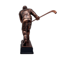 WeiVista-Trophée du joueur de hockey sur glace en résine bronze antique Fabricant