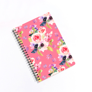 Hoa thiết kế xoắn ốc máy tính xách tay A5 dày bìa cứng đồ thị Cai Trị Tạp Chí thân thiện với môi vải da giấy bìa cho nghiên cứu ghi chú - Product Image 1