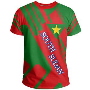 เสื้อพิมพ์ซับลิเมชันของผู้ชายเสื้อโอเวอร์ไซส์พิมพ์ลายได้ตามต้องการเสื้อผ้าลายทุ่งหญ้าชนเผ่าซูดานใต้เขตร้อนแอฟริกัน - Product Image 4