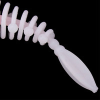Leurre souple artificiel de sport type queue d'aiguille 55cm 12g, leurre ver léger/dansant, ver à vis sans fin, leurre souple bionique en forme de verme pour la pêche