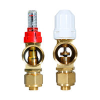 Bloc de distribution hydraulique manuel en laiton de haute qualité avec débitmètre pour système de chauffage par le sol à eau, OEM