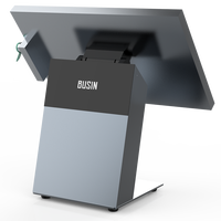 Système de point de vente tout-en-un en acier inoxydable avec lecteur iButton intégré, écran capacitif, machine de caisse