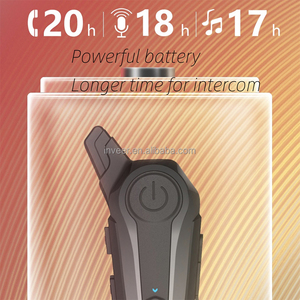 Inveer 1km Duplex <span class=keywords><strong>intercom</strong></span> cho xe máy Bluetooth Mũ bảo hiểm tai nghe x1plus phụ kiện xe máy paramoto động cơ liên lạc - Product Image 6