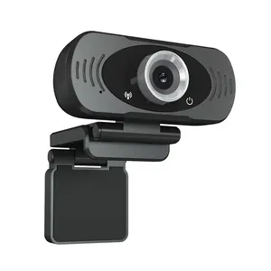 Webcam Dalam Saham dengan Mikrofon, 1080P HD Webcam Streaming USB Komputer Kamera Web untuk Laptop Desktop Video Call Konferensi