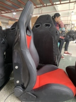 Sièges de voiture universels réglables en fibre de carbone de haute qualité en cuir PVC pour simulateur de course